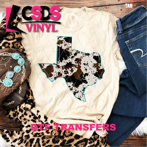 DTF Transfer - DTF000267 Cowhide Texas