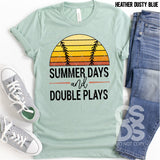 DTF Transfer - DTF000280 Summer Days and Double Plays