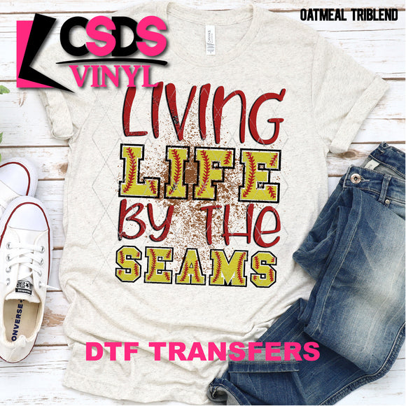 DTF Transfer - DTF000305 Living Life by the Seams Softball