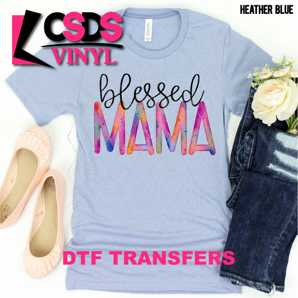 DTF Transfer - DTF000312 Watercolor Blessed Mama