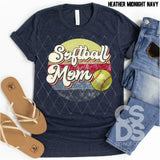 DTF Transfer - DTF000324 Retro Softball Mom