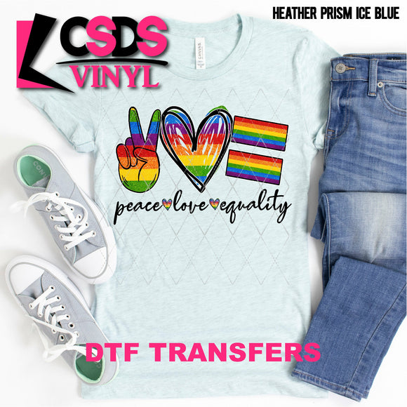 DTF Transfer - DTF000336 Peace Love Equality