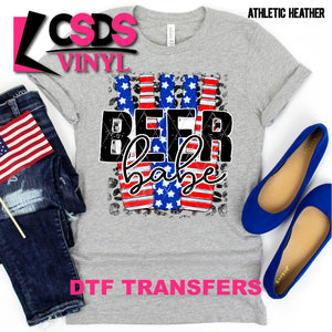DTF Transfer - DTF000338 Patriotic Beer Babe
