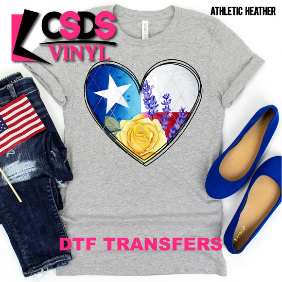 DTF Transfer - DTF000342 Texas Heart