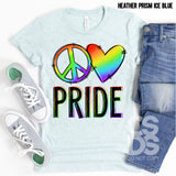 DTF Transfer - DTF000364 Peace Love Pride