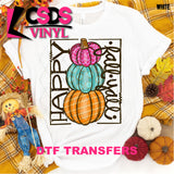 DTF Transfer - DTF000374 Happy Fall Y'all Stacked Pumpkins