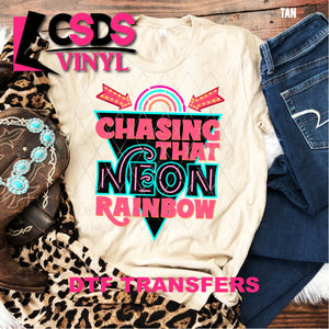 DTF Transfer - DTF000381 Chasing that Neon Rainbow