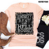 DTF Transfer - DTF000390 Whiskey Bent & Hell Bound
