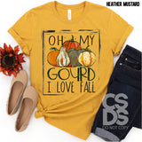 DTF Transfer - DTF000404 Oh My Gourd I Love Fall