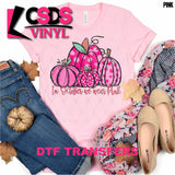 DTF Transfer - DTF000407 In October We Wear Pink Pumpkins