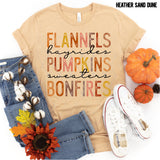 DTF Transfer - DTF000413 Flannels Hayrides Pumpkins