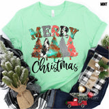 DTF Transfer - DTF000415 Merry Christmas Trees - Southern Style