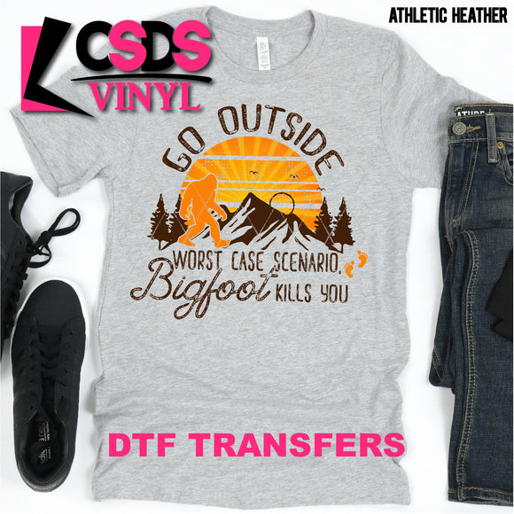DTF Transfer - DTF000429 Go Outside Bigfoot