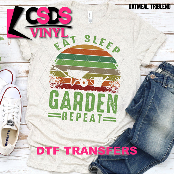 DTF Transfer - DTF000450 Eat Sleep Garden Repeat