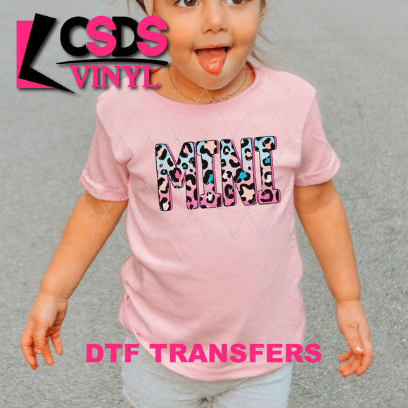 DTF Transfer - DTF000468 Pink & Blue Leopard Mini