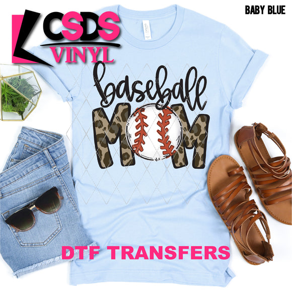 DTF Transfer - DTF000476 Baseball Mom Leopard