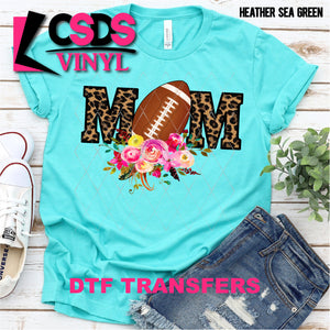 DTF Transfer - DTF000556 Floral Football Mom