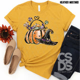 DTF Transfer - DTF000601 Candy Pumpkin Witch Hat