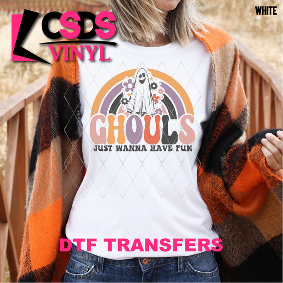 DTF Transfer - DTF000609 Retro Ghouls Just Wanna Have Fun