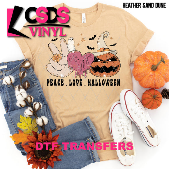 DTF Transfer - DTF000629 Peace Love Halloween