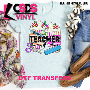 DTF Transfer - DTF000654 Teacher Life Coffee