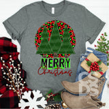 DTF Transfer - DTF000668 Merry Christmas Trees Leopard