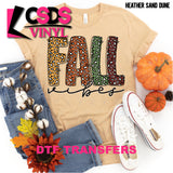 DTF Transfer - DTF000680 Fall Vibes Colored Leopard