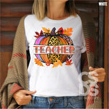 DTF Transfer - DTF000692 Thankful Grateful Blessed Teacher Pumpkin