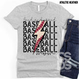DTF Transfer - DTF000696 Loud and Proud Baseball Mom Stacked Word Art