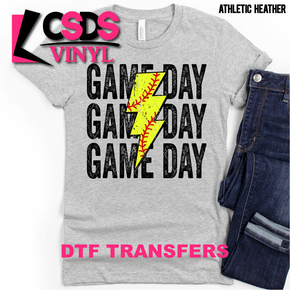 DTF Transfer - DTF000699 Softball Game Day Stacked Word Art