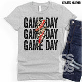 DTF Transfer - DTF000700 Baseball Game Day Stacked Word Art Leopard