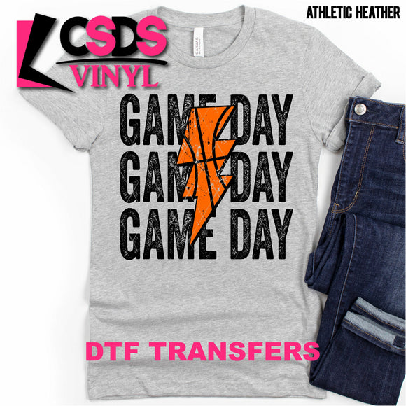 DTF Transfer - DTF000705 Basketball Game Day Stacked Word Art