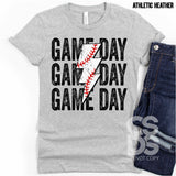 DTF Transfer - DTF000706 Baseball Game Day Stacked Word Art