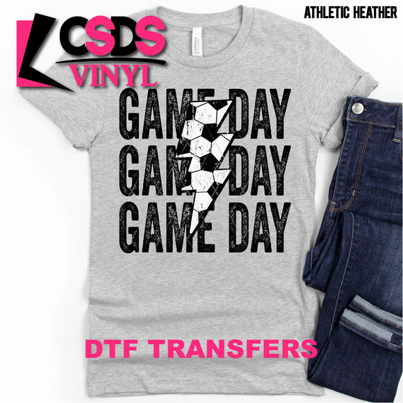 DTF Transfer - DTF000707 Soccer Game Day Stacked Word Art
