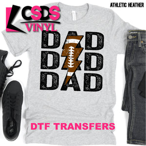 DTF Transfer - DTF000709 Football Dad Stacked Word Art