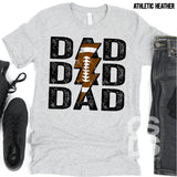 DTF Transfer - DTF000709 Football Dad Stacked Word Art