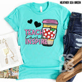 DTF Transfer - DTF000712 Teach Love Inspire Coffee