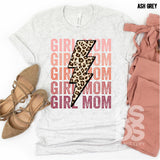 DTF Transfer - DTF000740 Girls Mom Stacked Word Art Leopard