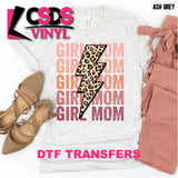 DTF Transfer - DTF000740 Girls Mom Stacked Word Art Leopard