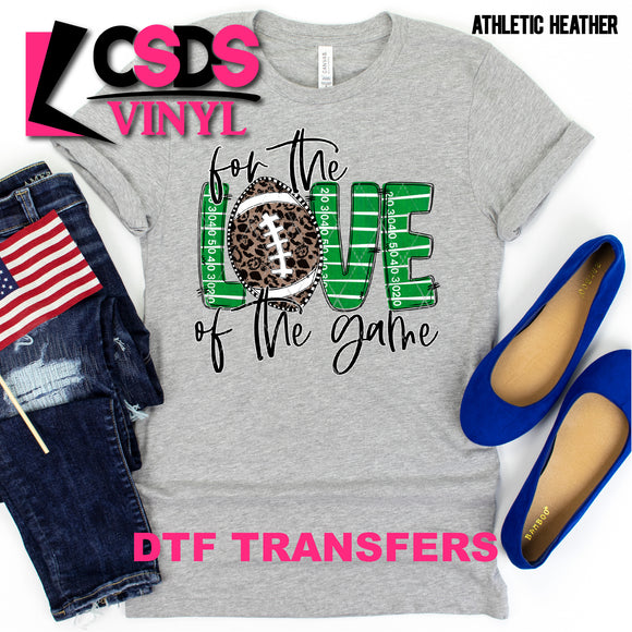 DTF Transfer - DTF000751 Football For the Love of the Game Leopard