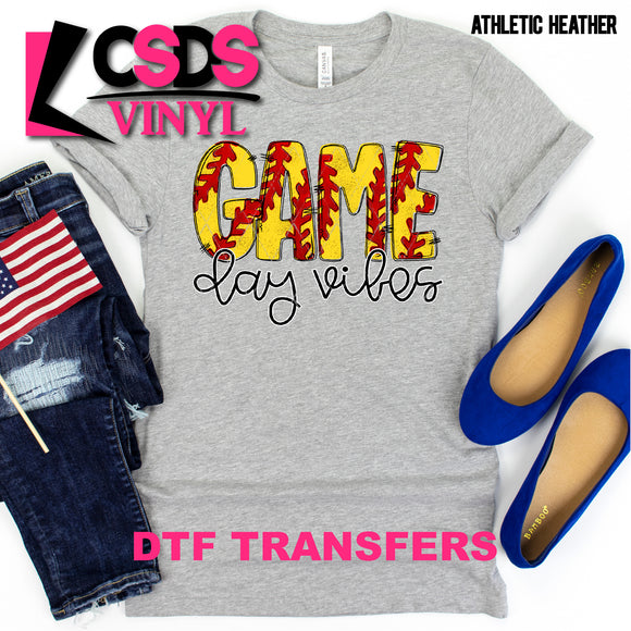 DTF Transfer - DTF000755 Softball Game Day Vibes