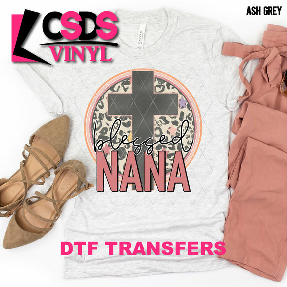 DTF Transfer - DTF000771 Blessed Nana Cross Leopard
