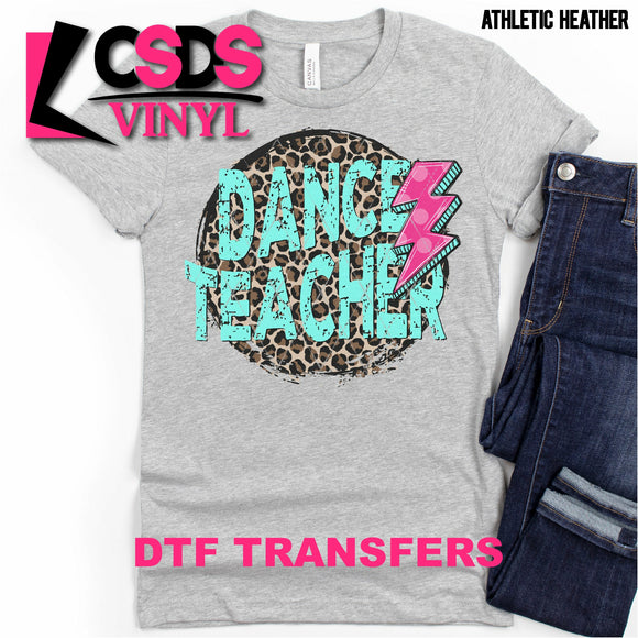 DTF Transfer - DTF000812 Dance Teacher Leopard