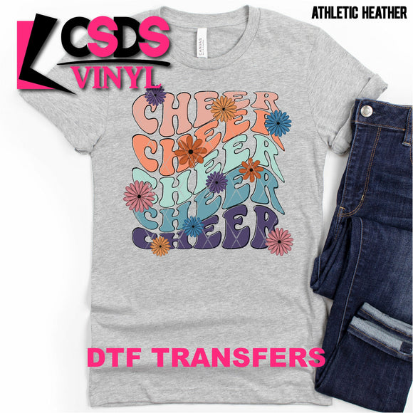 DTF Transfer - DTF000815 Retro Cheer Stacked Word Art