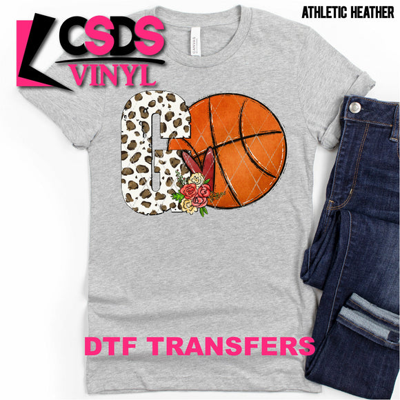 DTF Transfer - DTF000817  Leopard Letter G Basketball