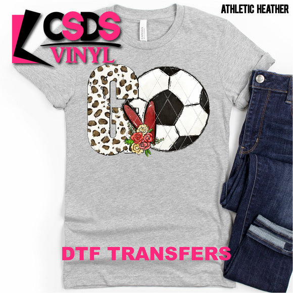 DTF Transfer - DTF000819  Leopard Letter G Soccer Ball