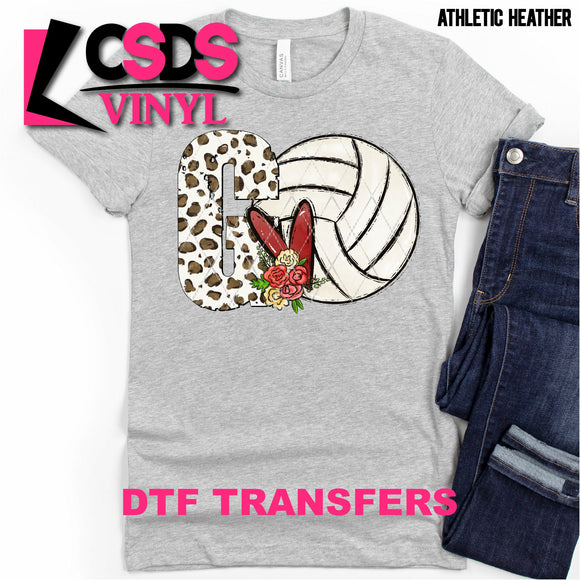 DTF Transfer - DTF000821  Leopard Letter G Volleyball