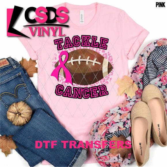 DTF Transfer - DTF000823 Tackle Cancer Football
