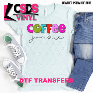 DTF Transfer - DTF000825 Coffee Junkie