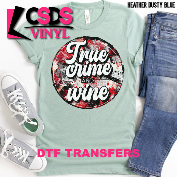 DTF Transfer - DTF000836 True Crime and Wine